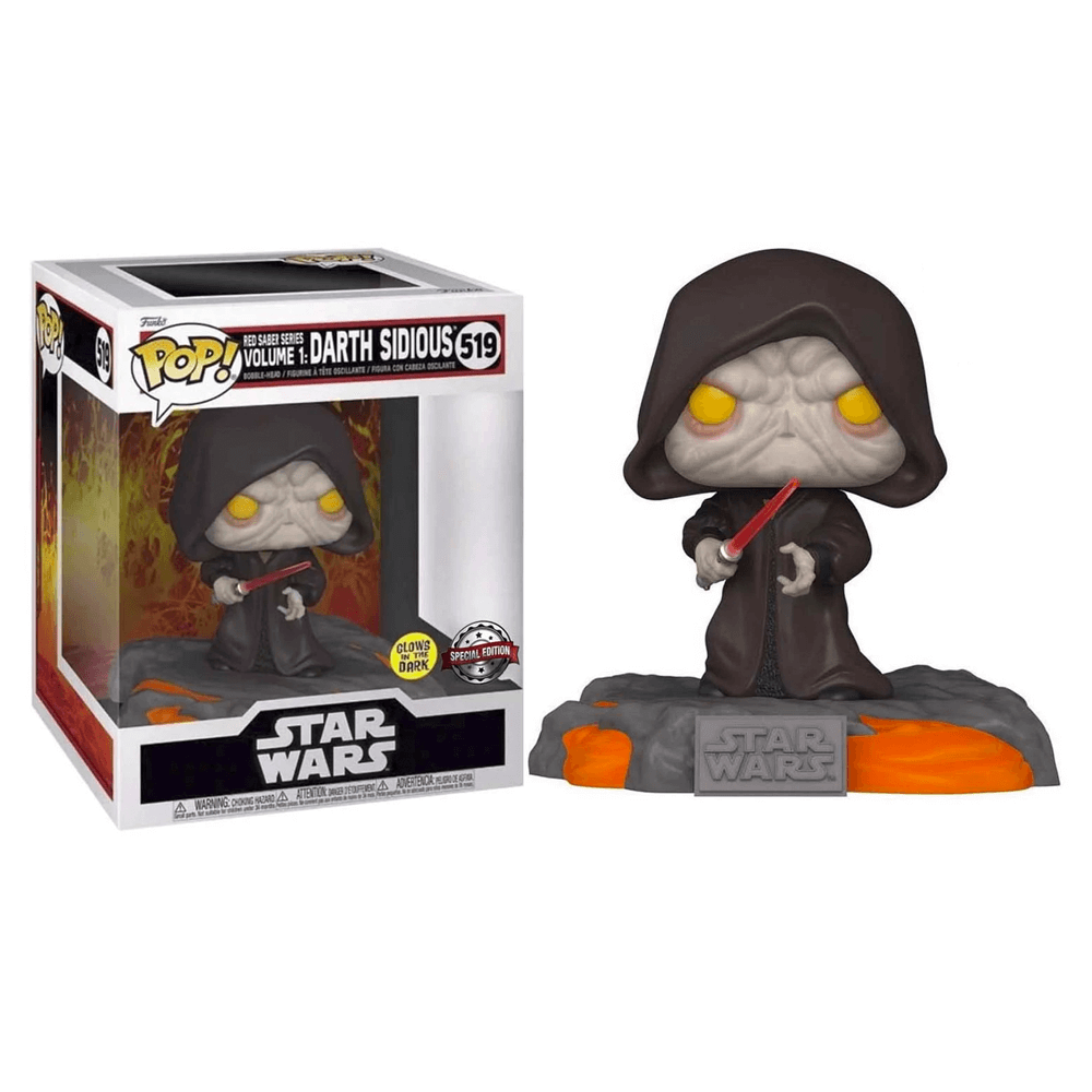 Star Wars - POP n°519 - Red Saber Series Volume 1: Darth Sidious (Glow in the dark)