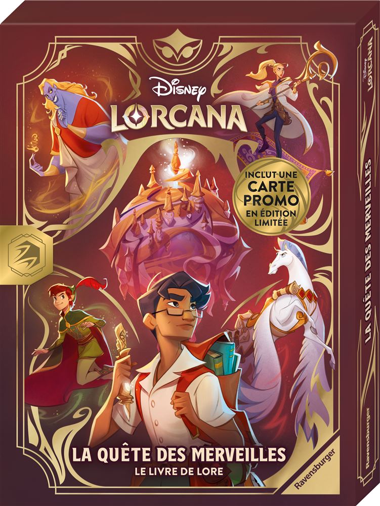 LORCANA - La quête des merveilles : le livre de lore - Français (inclut une carte promo en édition limitée)