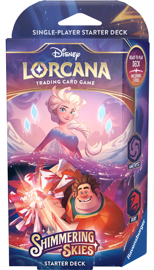 Lorcana - Chapter 5 : Shimmering Skies - Starter deck Amethyst/Ruby Elsa/Ralph (English)