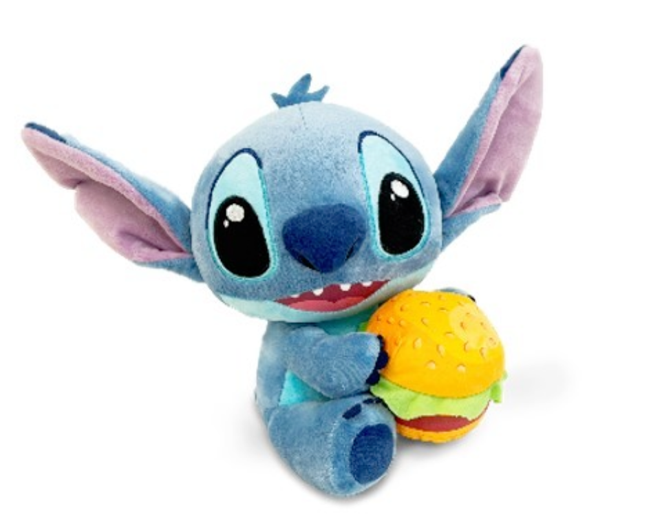STITCH avec Burger - Peluche 25cm