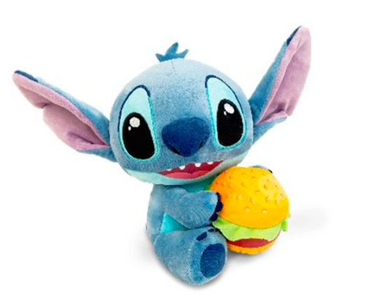 STITCH avec Burger - Peluche 25cm