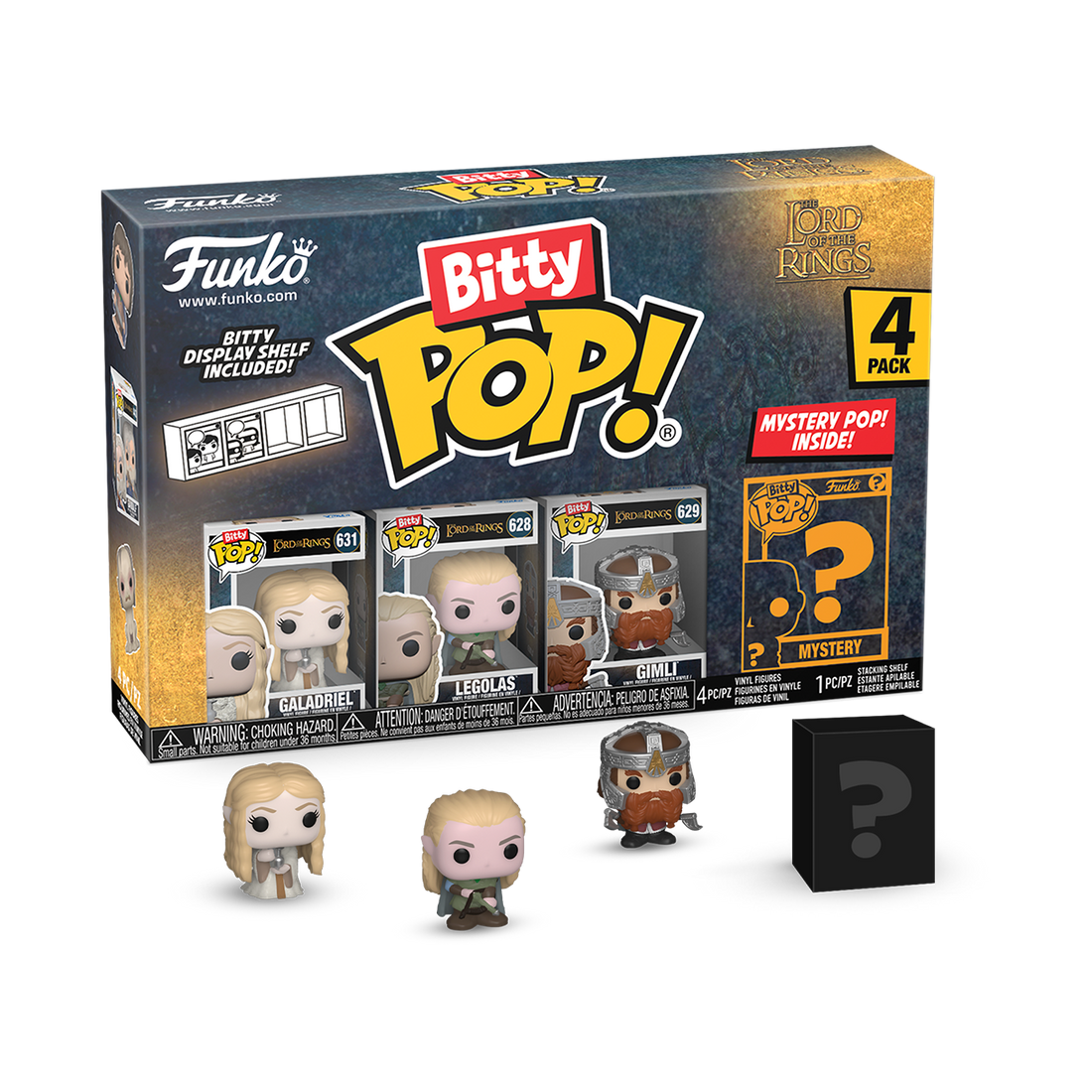 LE SEIGNEUR DES ANNEAUX - Bitty Pop 4 Pack 2.5cm - Galadriel