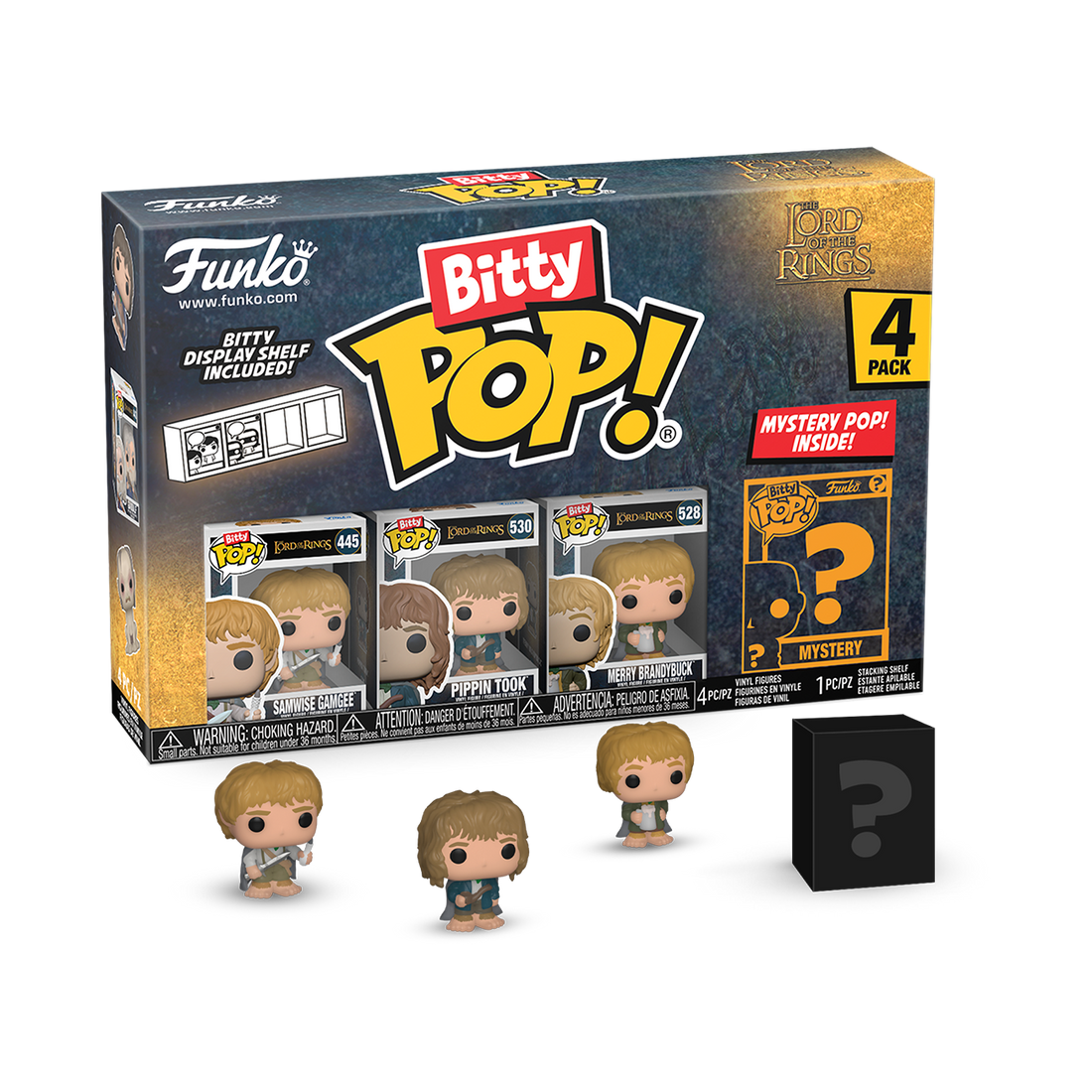 LE SEIGNEUR DES ANNEAUX - Bitty Pop 4 Pack 2.5cm - Sam