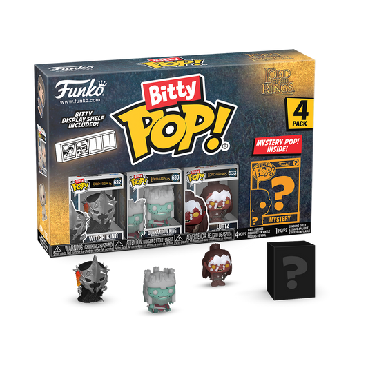 LE SEIGNEUR DES ANNEAUX - Bitty Pop 4 Pack 2.5cm - Roi Sorcier