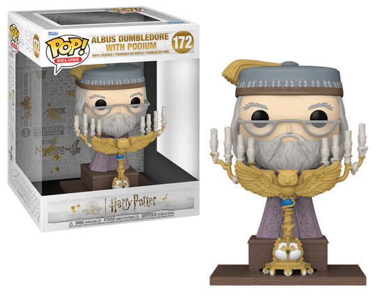 HARRY POTTER 3 - POP Deluxe N° 172 - Dumbledore avec Podium