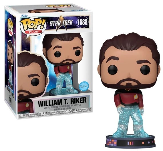 STAR TREK TRANSPORTER - POP Plus N° 1688 - Riker (Glitter)