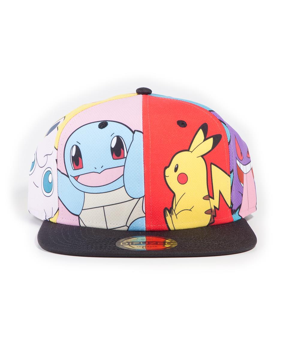 POKEMON - Multi Pop Art - Casquette Snapback