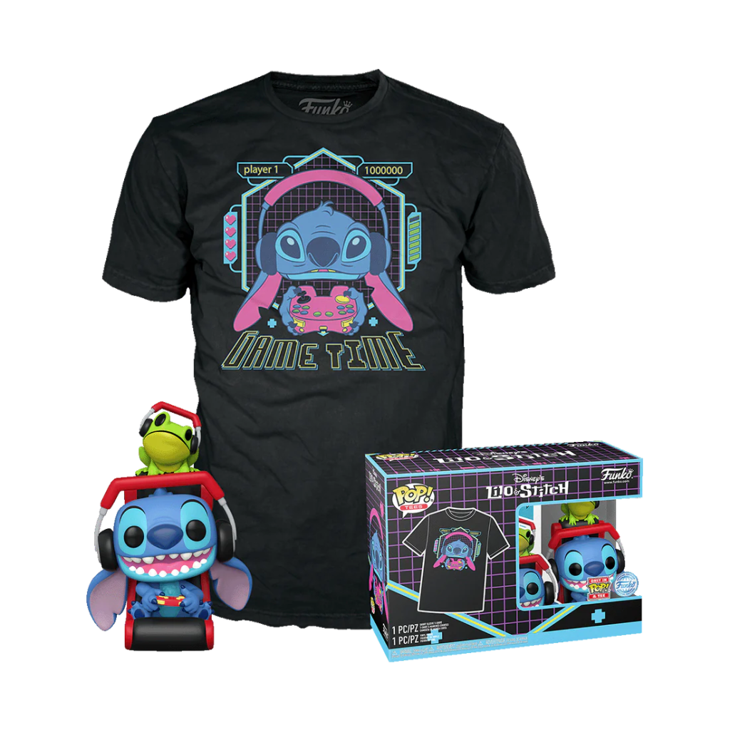 LILO STITCH - POP N° XXX - Gmr Stitch avec grenouille + T-shirt (S)