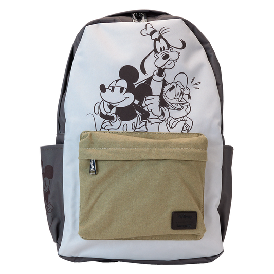 DISNEY - Mickey et amis - Sac à dos Canvas Nylon LoungeFly