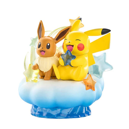 Pokémon - Funism Prime Figure : Evoli And Pikachu Nebula 20cm