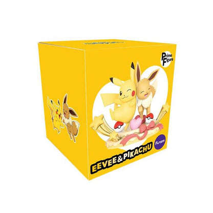 Pokémon - Funism Prime Figure : Evoli And Pikachu Party 20cm