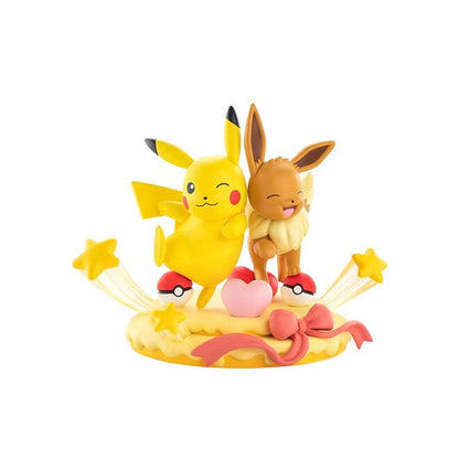 Pokémon - Funism Prime Figure : Evoli And Pikachu Party 20cm