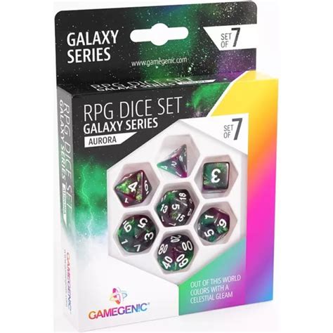 GameGenic : RPG Dice Set - Galaxy Series Aurora (Set of 7)