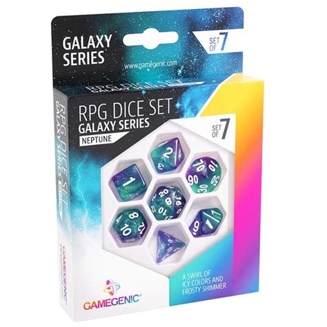 GameGenic : RPG Dice Set - Galaxy Series Neptune (Set of 7)