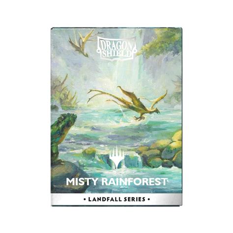 Dragon Shield - 100 Matte Dual Sleeves - Landfall Series : Misty Rainforest