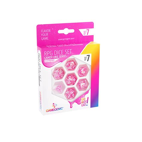 GameGenic : RPG Dice Set - Candy-Likes Series Raspberry  (Set of 7)