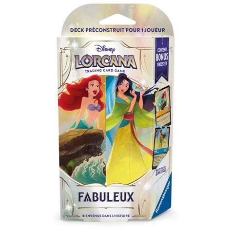 Lorcana - Chapitre 9 Fabuleux : Deck de Démarrage Ambre / Saphir Mulan Ariel (FR)