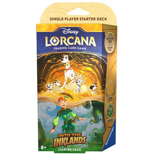 Lorcana - Chapter 3 : Into the Inklands - Starter deck Pongo/Peter Pan amber/emerald (English)