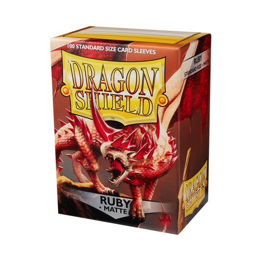 Dragon Shield - 100 Sleeves standard Matte - Ruby