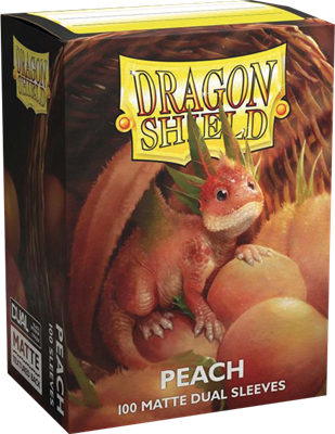 Dragon Shield - 100 Sleeves standard Dual Matte - Peach