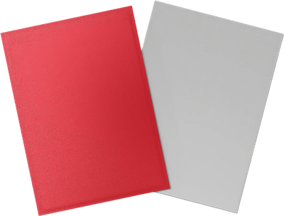 Dragon Shield - 100 Sleeves standard Dual Matte - Crimson & Silver