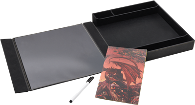 Dragon Shield - Player Companion : RPG accessory box & dice tray - Iron Grey