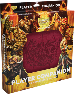 Dragon Shield - Player Companion : RPG accessory box & dice tray - Blood Red