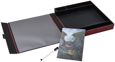 Dragon Shield - Player Companion : RPG accessory box & dice tray - Blood Red