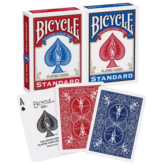 BICYCLE - Cartes à Jouer : Standard Bleu ou Rouge