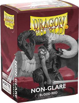 Dragon Shield - 100 Sleeves standard Matte non glare - Blood Red