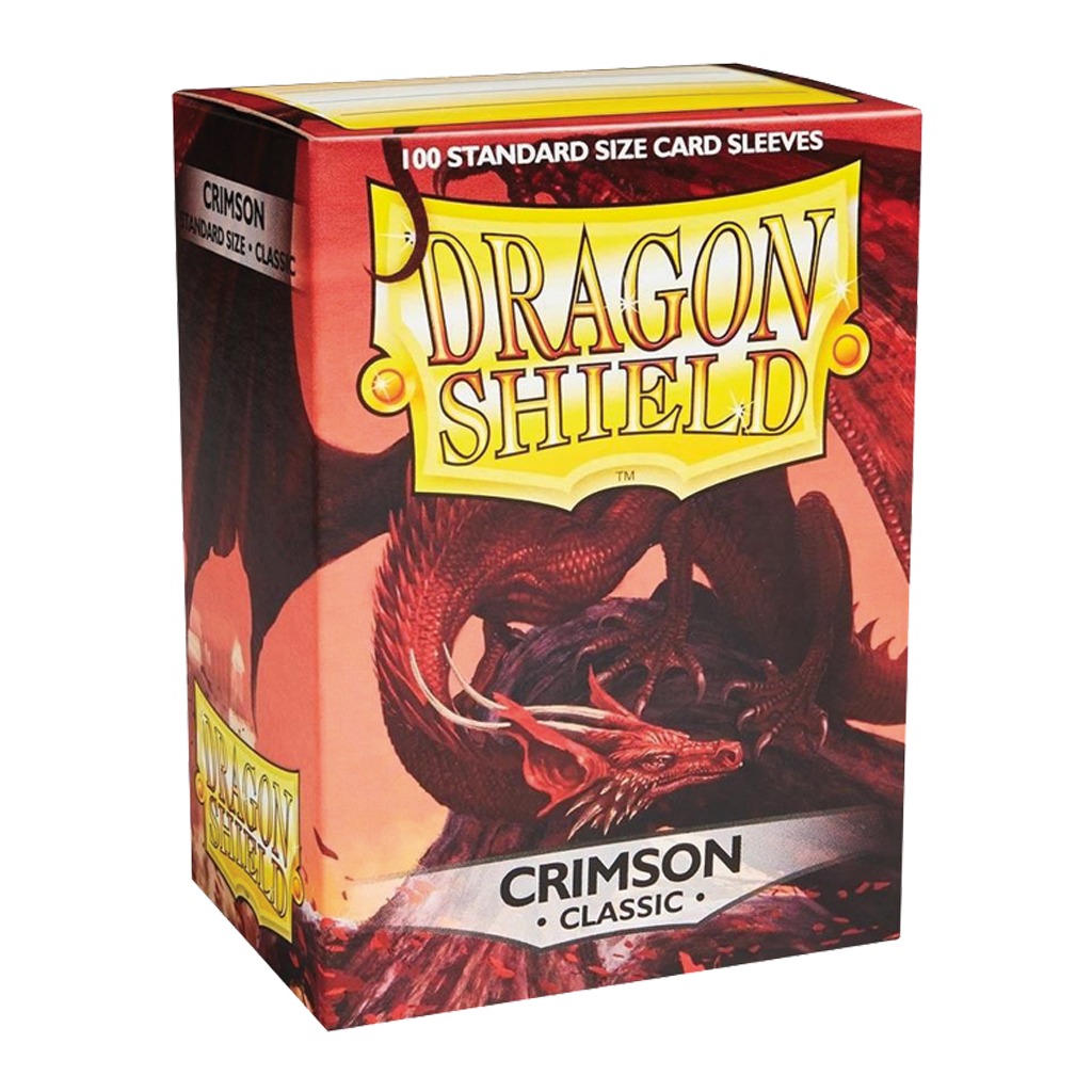 Dragon Shield - 100 Sleeves standard  Matte - Crimson