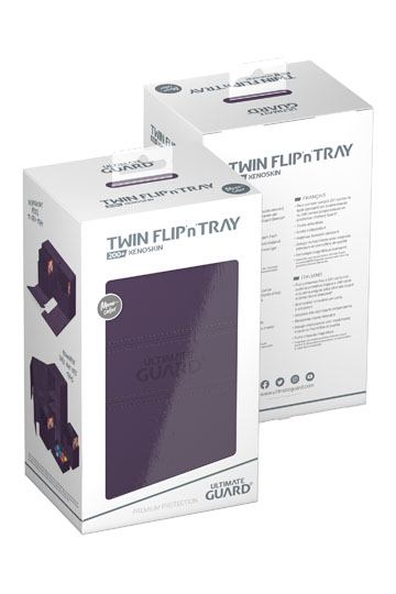 Ultimate Guard Twin Flip`n`Tray 200+ XenoSkin Monocolor Violet