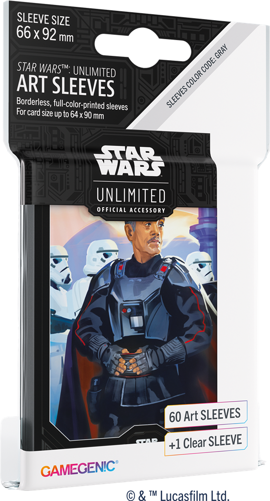 GameGenic / Star Wars Unlimited - 60 Art sleeves Moff Gideon + 1 clear sleeve