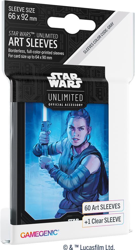 GameGenic / Star Wars Unlimited - 60 Art sleeves Rey + 1 clear sleeve