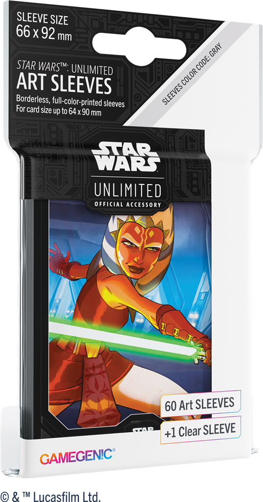 GameGenic / Star Wars Unlimited - 60 Art sleeves Ahsoka Tano + 1 clear sleeve