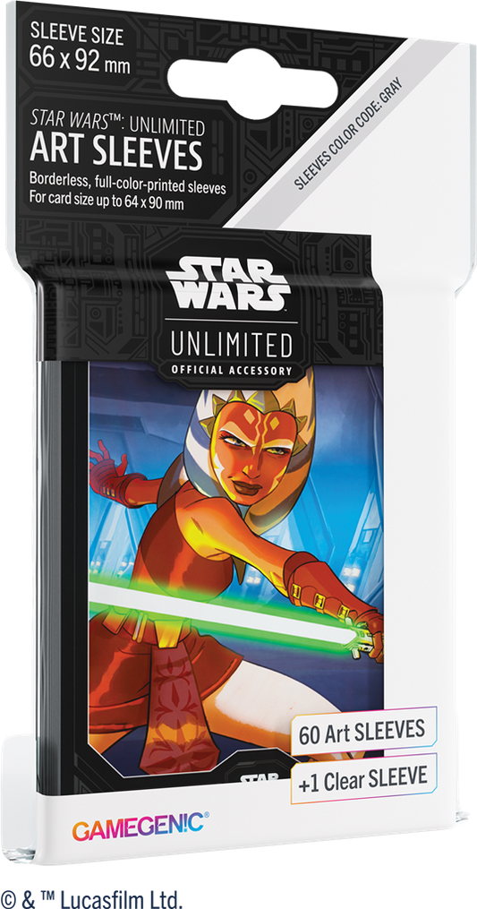 GameGenic / Star Wars Unlimited - 60 Art sleeves Ahsoka Tano + 1 clear sleeve