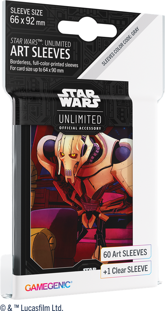 GameGenic / Star Wars Unlimited - 60 Art sleeves General Grievous + 1 clear sleeve