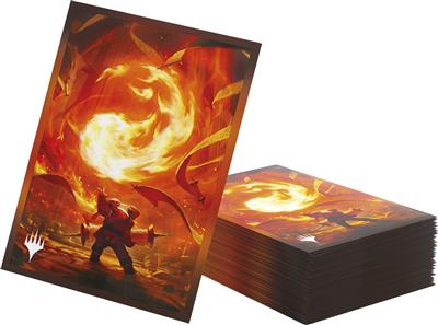 GameGenic - 105 Premium Art Sleeves - Magic The Gathering : Secrets Of Strixhaven - Mountain