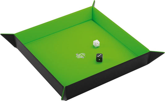 GameGenic - Magnetic Dice Tray Square Black/Green