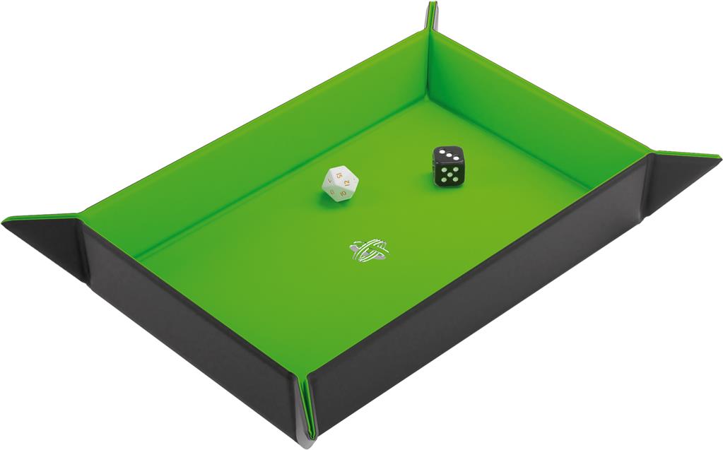 GameGenic - Magnetic Dice Tray Rectangular Black/Green