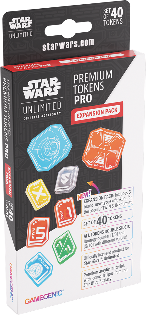 GameGenic / Star Wars Unlimited - Premium Tokens Pro Expansion Pack Twin Suns