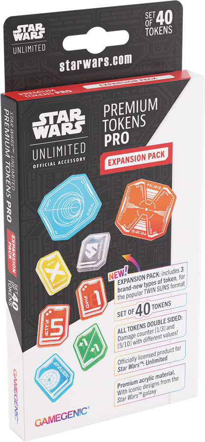 GameGenic / Star Wars Unlimited - Premium Tokens Pro Expansion Pack Twin Suns