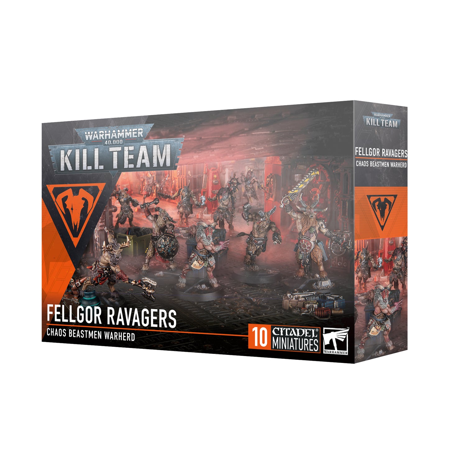 Warhammer 40k - Kill team Fellgor ravagers : Chaos beastmen warherd / Ravageurs Affregors