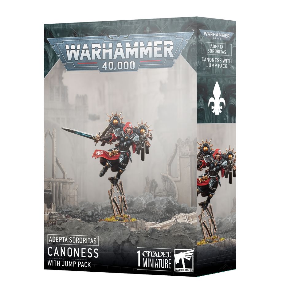 Warhammer 40k - Adeptus Sororitas : Canoness with jump pack/Chanoinesse à réacteur dorsal