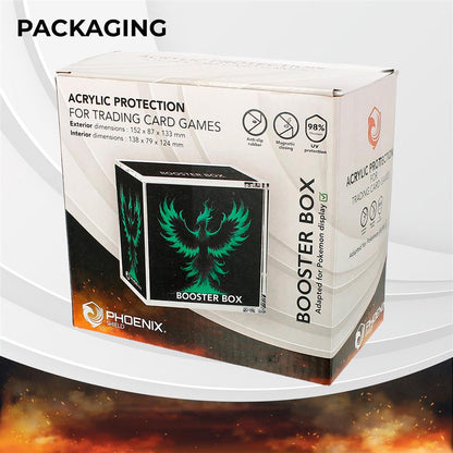 Phoenix Shield - Acrylic/acrylique Case Magnetic - Pokemon Booster Box/display