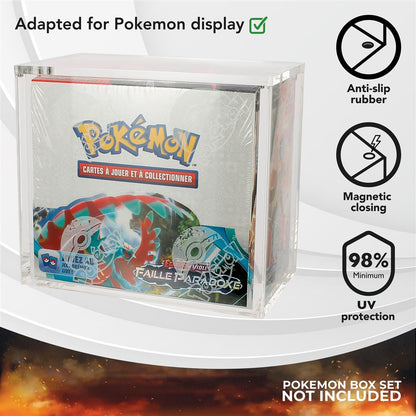 Phoenix Shield - Acrylic/acrylique Case Magnetic - Pokemon Booster Box/display