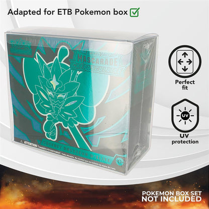 Phoenix Shield - Clear case sleeved - Pokemon Coffret Dresseur d'Elite/Elite trainer box (ETB)