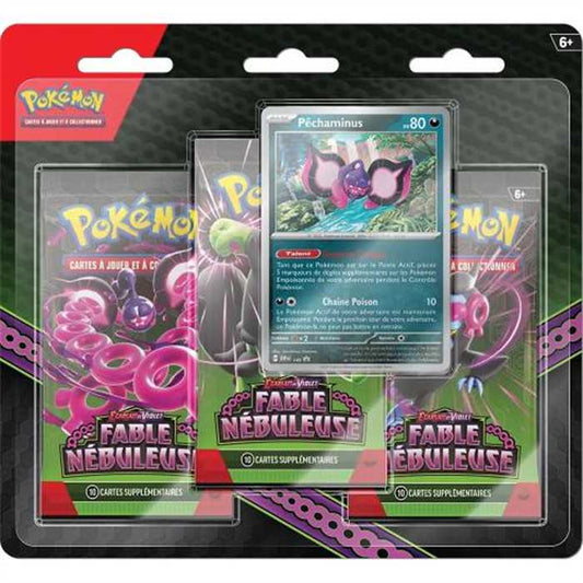 Pokémon - Ecarlate et Violet : Fable Nébuleuse EV 6.5 - Tripack blister 3 boosters (français)