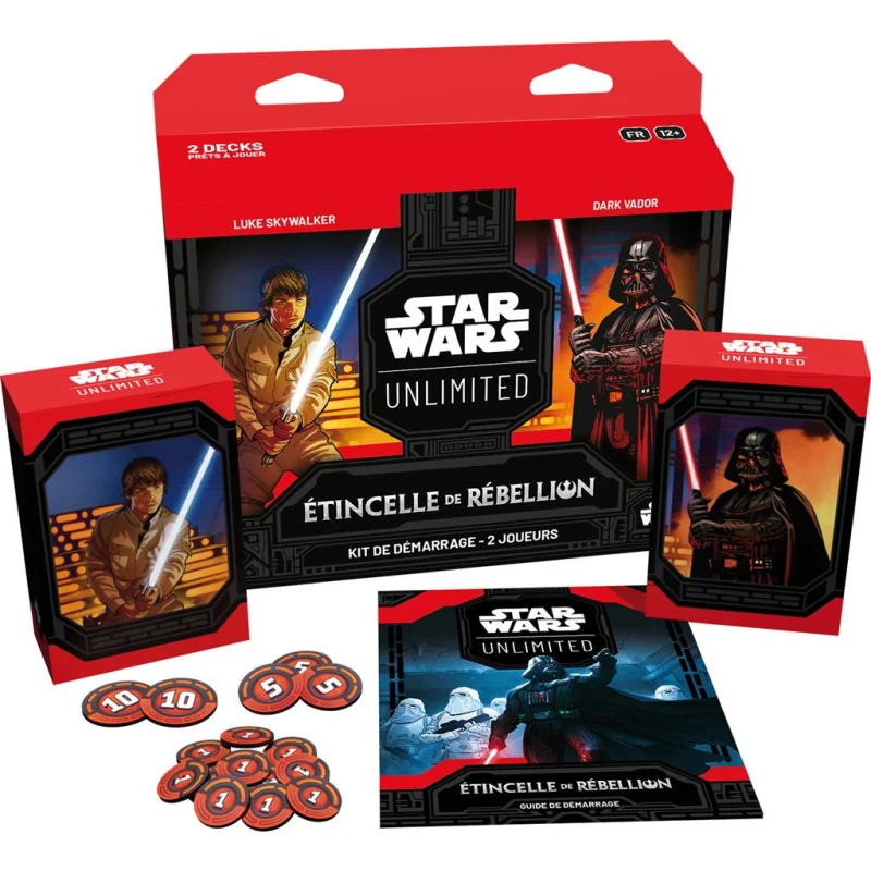 Star Wars Unlimited - Etincelle de Rebellion - Kit de demarrage 2 joueurs (français)