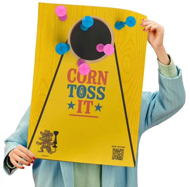 Tossit : the ultimate dart game - Poster Corvées et Cornhole
